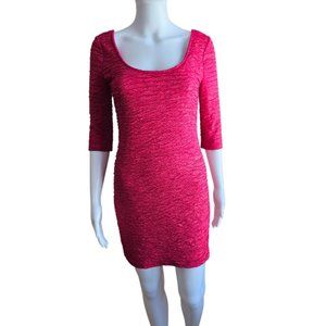 MATERIAL GIRL Cute pink dress- 3/4 Sleeve-Size: Medium
